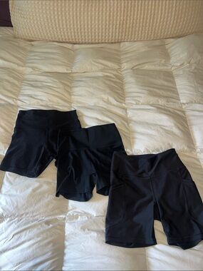 3 Black Athletic Shorts offline by aerie/ old navy